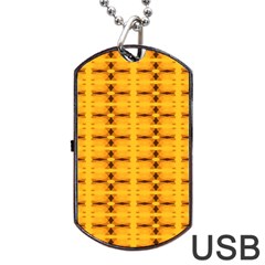 Digital Illusion Dog Tag Usb Flash (one Side) by Sparkle
