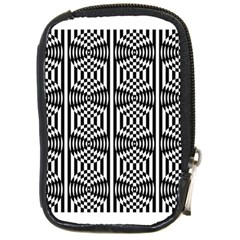 Optical Illusion Compact Camera Leather Case by Sparkle