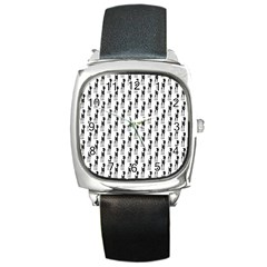 Shiny Knot Square Metal Watch by Sparkle