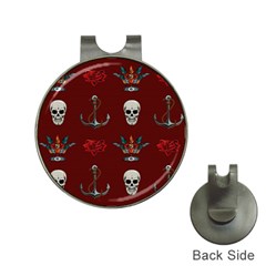 Tattoo Old School Background Pattern Hat Clips With Golf Markers by Wegoenart