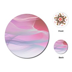 Pink Fractal Playing Cards Single Design (round) by Sparkle