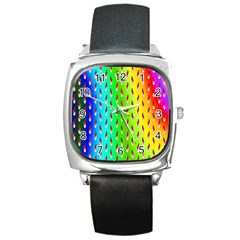 Bear Cycling Square Metal Watch by Sparkle