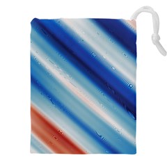 Blue White Drawstring Pouch (5xl) by Sparkle