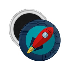 Rocket With Science Related Icons Image 2 25  Magnets by Vaneshart