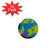 Spaceship Design 1  Mini Magnet (10 Pack)  by Vaneshart
