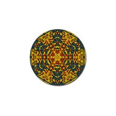 Yuppie And Hippie Art With Some Bohemian Style In Golf Ball Marker (4 Pack) by pepitasart