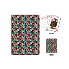 Swimmer 20s Blue Playing Cards Single Design (mini) by snowwhitegirl