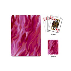 Lesbian Pride Abstract Smokey Shapes Playing Cards Single Design (mini) by VernenInk