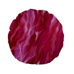 Lesbian Pride Abstract Smokey Shapes Standard 15  Premium Flano Round Cushions by VernenInk