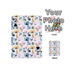 Watercolor Floral Seamless Pattern Playing Cards 54 Designs (mini) by TastefulDesigns
