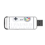 I Had to Pause My Game to Be Here Portable USB Flash (Two Sides) Back