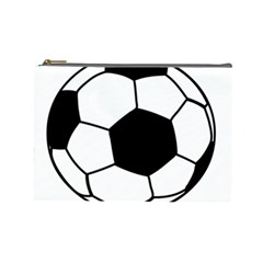 Soccer Lovers Gift Cosmetic Bag (large) by ChezDeesTees