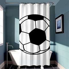 Soccer Lovers Gift Shower Curtain 36  X 72  (stall)  by ChezDeesTees
