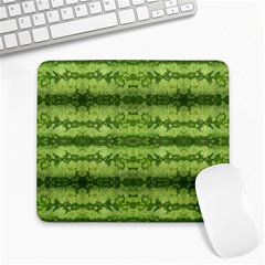 Watermelon Pattern, Fruit Skin In Green Colors Large Mousepads by Casemiro