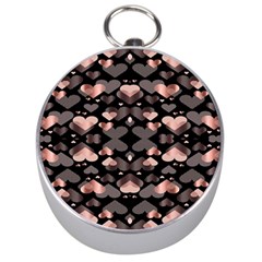 Shiny Hearts Silver Compasses by Sparkle