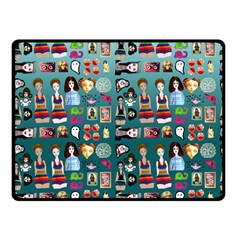 Kawaiicollagepattern2 Double Sided Fleece Blanket (small)  by snowwhitegirl