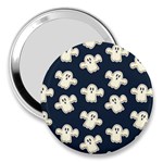 Hand drawn ghost pattern 3  Handbag Mirrors Front