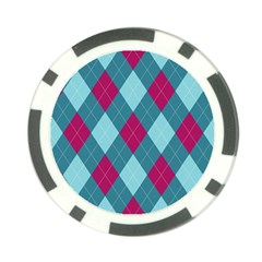 Argyle Pattern Seamless Fabric Texture Background Classic Argill Ornament Poker Chip Card Guard by BangZart