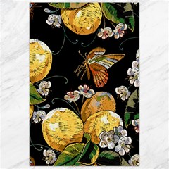 Embroidery Blossoming Lemons Butterfly Seamless Pattern Canvas 24  X 36  by BangZart
