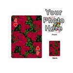 Seamless pattern with colorful bush roses Playing Cards 54 Designs (Mini) Front - Heart4