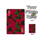 Seamless pattern with colorful bush roses Playing Cards 54 Designs (Mini) Front - HeartK