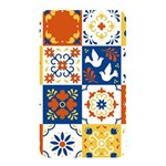 Mexican talavera pattern ceramic tiles with flower leaves bird ornaments traditional majolica style Memory Card Reader (Rectangular) Front