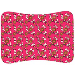 Clown Ghost Pattern Pink Velour Seat Head Rest Cushion by snowwhitegirl