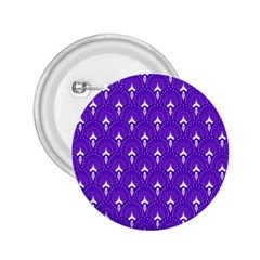 White And Purple Art-deco Pattern 2 25  Buttons by Dushan