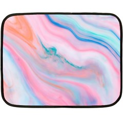 Colorful Marble Abstract Background Texture  Double Sided Fleece Blanket (mini)  by Dushan
