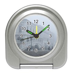 Fog Winter Scene Venice, Italy Travel Alarm Clock by dflcprintsclothing