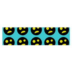 005 - Ugly Smiley With Horror Face - Scary Smiley Satin Scarf (oblong) by DinzDas