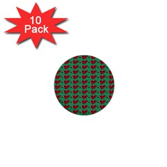 Evil Heart Graffiti Pattern 1  Mini Buttons (10 Pack)  by DinzDas