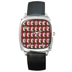 Village Dude - Hillbilly And Redneck - Trailer Park Boys Square Metal Watch by DinzDas