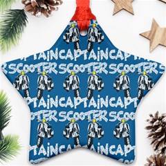 Scooter Captain - Moped And Scooter Riding Star Ornament (two Sides) by DinzDas