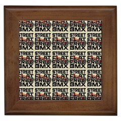 Bmx And Street Style - Urban Cycling Culture Framed Tile by DinzDas