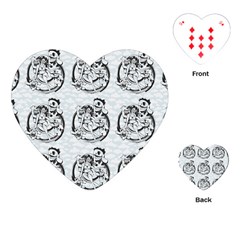 Monster Party - Hot Sexy Monster Demon With Ugly Little Monsters Playing Cards Single Design (heart) by DinzDas