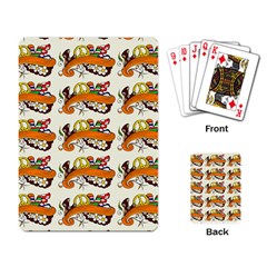 Love And Flowers And Peace Fo All Hippies Playing Cards Single Design (rectangle) by DinzDas