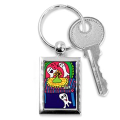 Circus Ghosts Digital Key Chain (rectangle) by snowwhitegirl