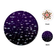 Stars Playing Cards Single Design (round) by Sparkle