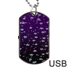 Stars Dog Tag Usb Flash (one Side) by Sparkle
