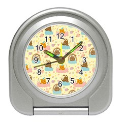 I Am Sleepy Travel Alarm Clock by designsbymallika