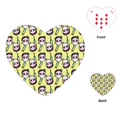 Doctor Pattern Playing Cards Single Design (heart) by snowwhitegirl