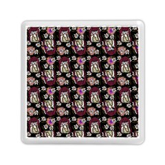 Braids Doll Daisies Black Memory Card Reader (square) by snowwhitegirl