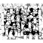 Graffiti Spray Can Characters Seamless Pattern Deluxe Canvas 14  x 11  (Stretched) 14  x 11  x 1.5  Stretched Canvas