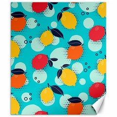 Pop Art Style Citrus Seamless Pattern Canvas 20  X 24  by Amaryn4rt