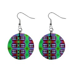 Corridor Nightmare Mini Button Earrings by ScottFreeArt