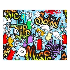 Graffiti Characters Seamless Pattern Double Sided Flano Blanket (large)  by Amaryn4rt