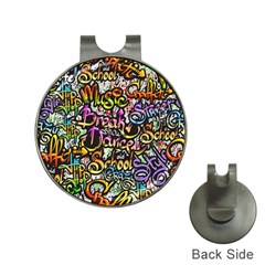 Graffiti Word Seamless Pattern Hat Clips With Golf Markers by Amaryn4rt