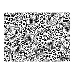 Vector-eclectic-fabric-seamless-pattern-animal-background-with-baroque-ornament Double Sided Flano Blanket (mini)  by Sobalvarro