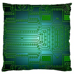Cross Crossing Crosswalk Line Walk Large Flano Cushion Case (two Sides) by HermanTelo
